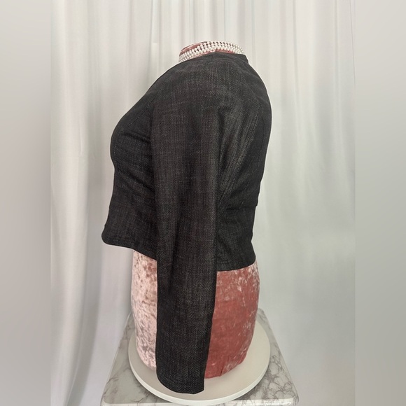 Cato Black Cropped Blazer with Ornate Buttons (743) - Picture 4 of 16